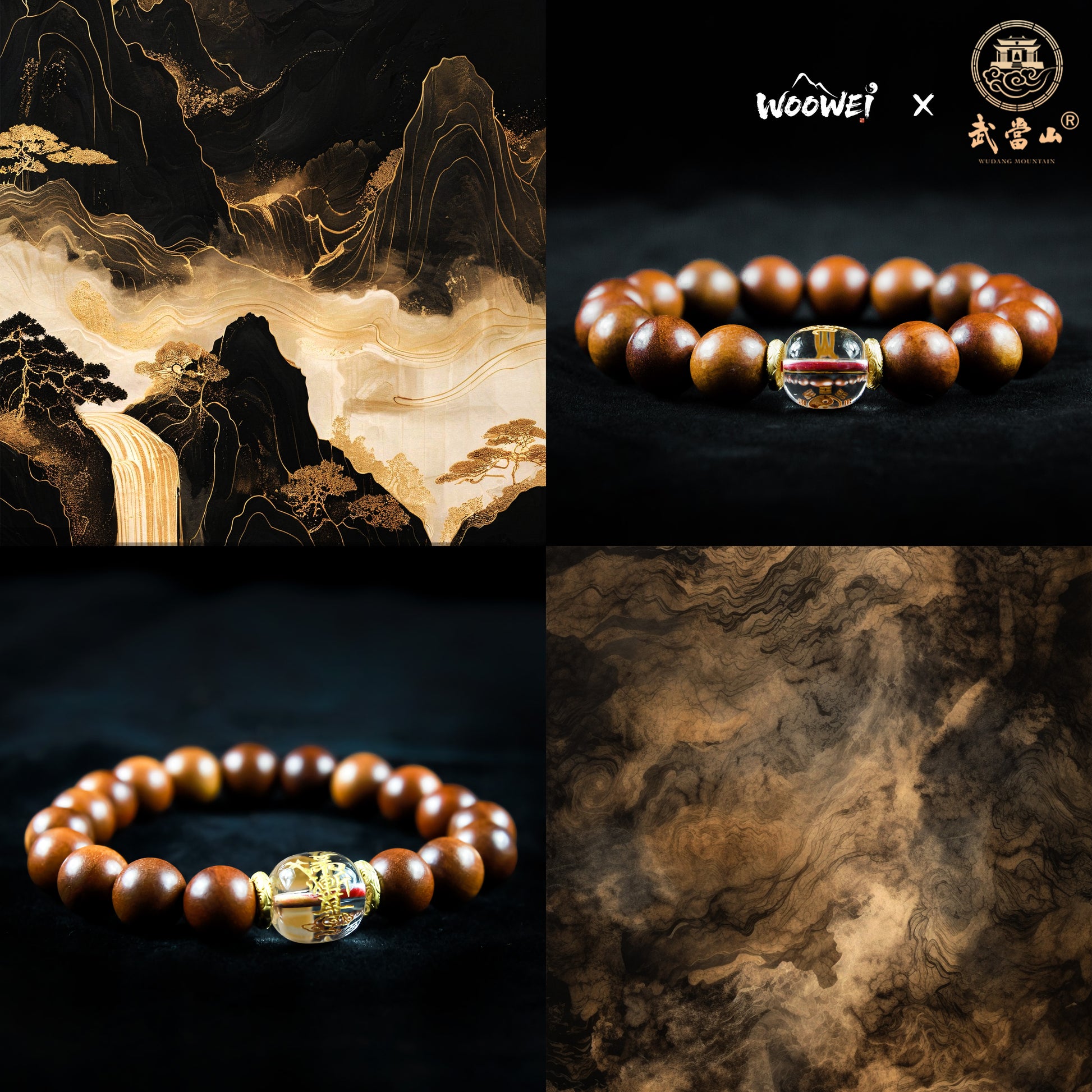 Wudang Mountain Lightning-Struck Jujube Wood Bracelet