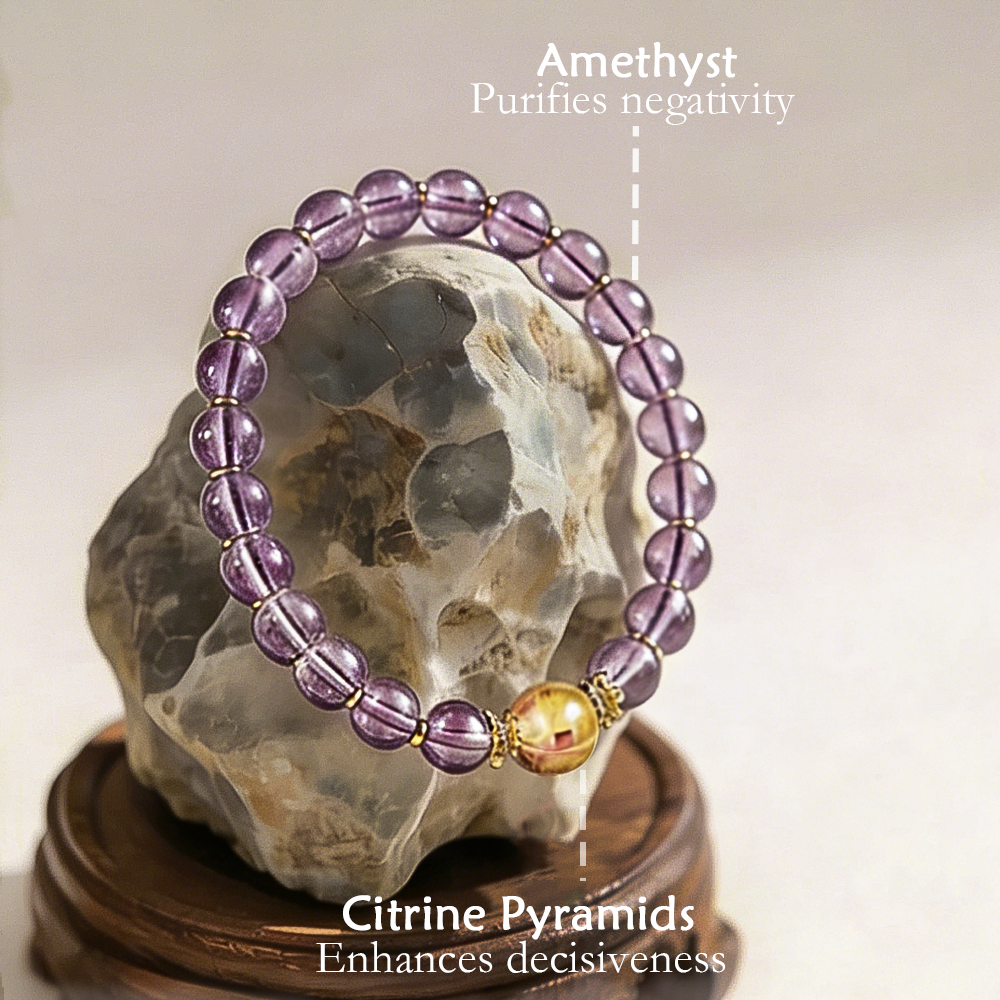 Purple Zenith & Stellar Cosmos Amethyst Bracelet