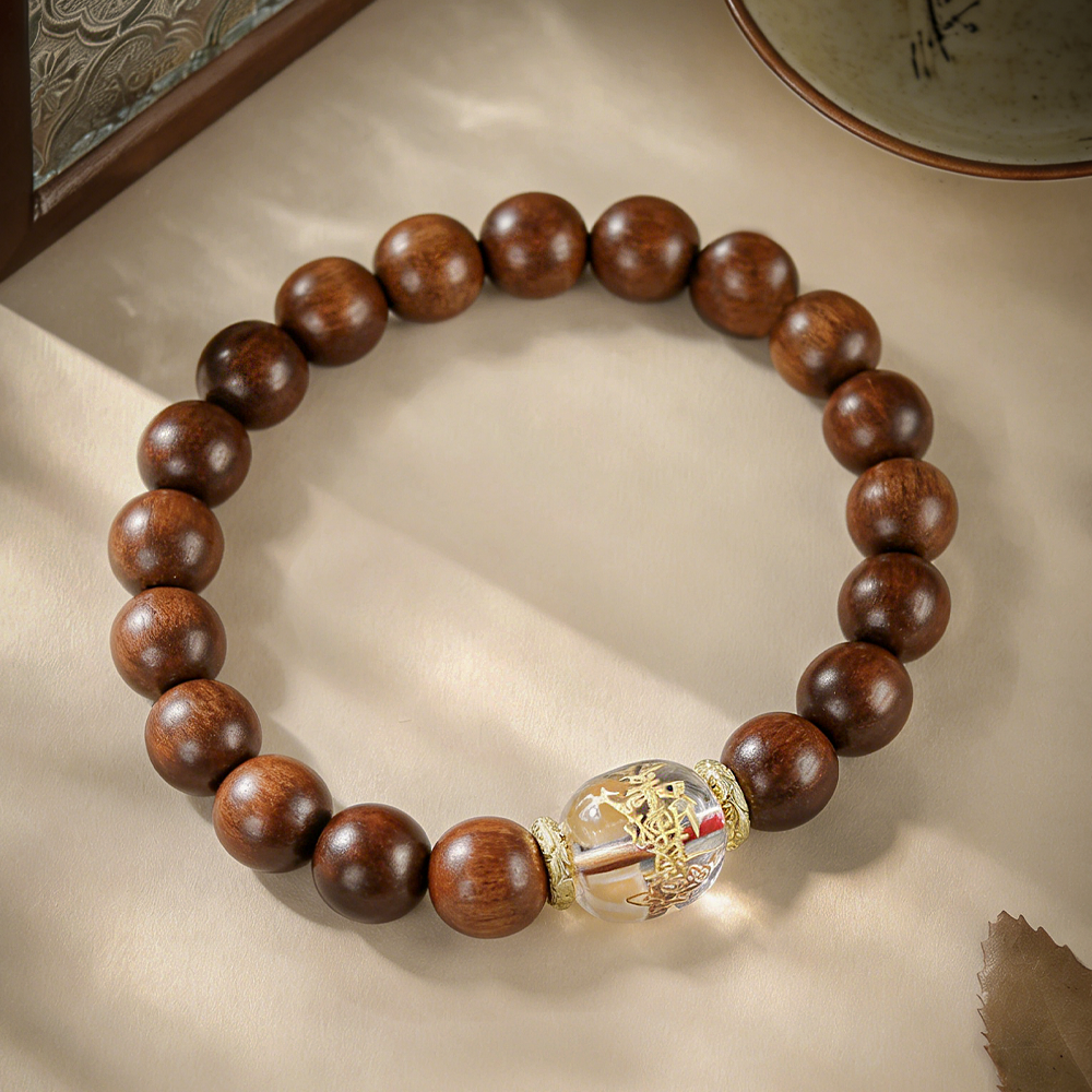 Wudang Mountain Lightning-Struck Jujube Wood Bracelet