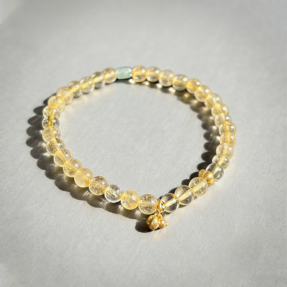 GoldStreak Wealth Crystal Bracelet