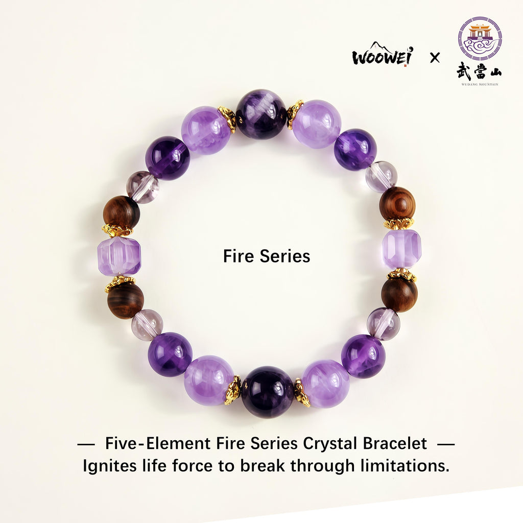 0028-Five-Element Fire Series Crystal Bracelet
