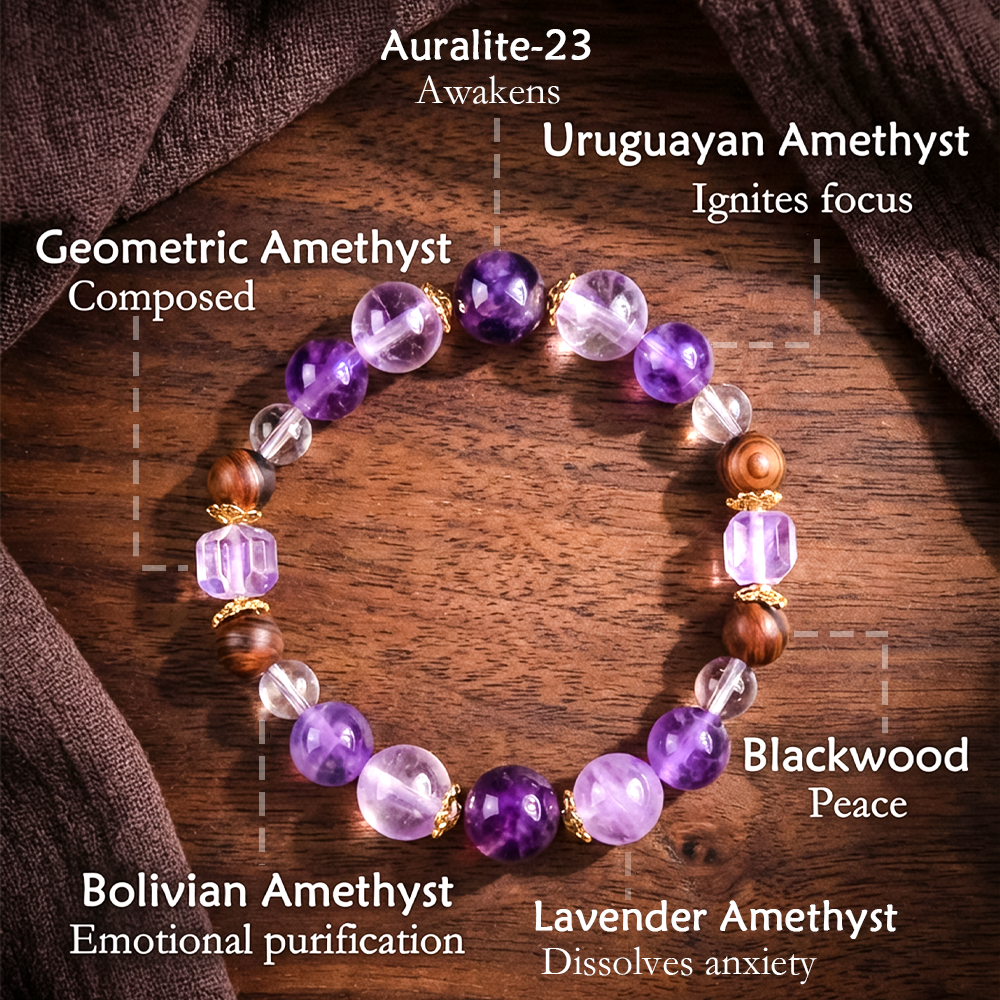 Five-Element Fire Series Crystal Bracelet