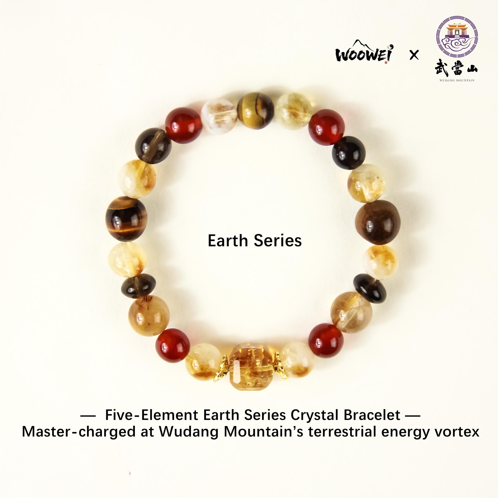 0025-Five-Element Earth Series Crystal Bracelet