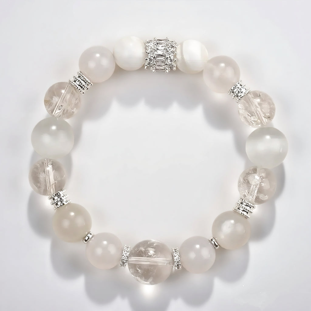 0039-Five Elements Crystal Bracelet | Metal Element