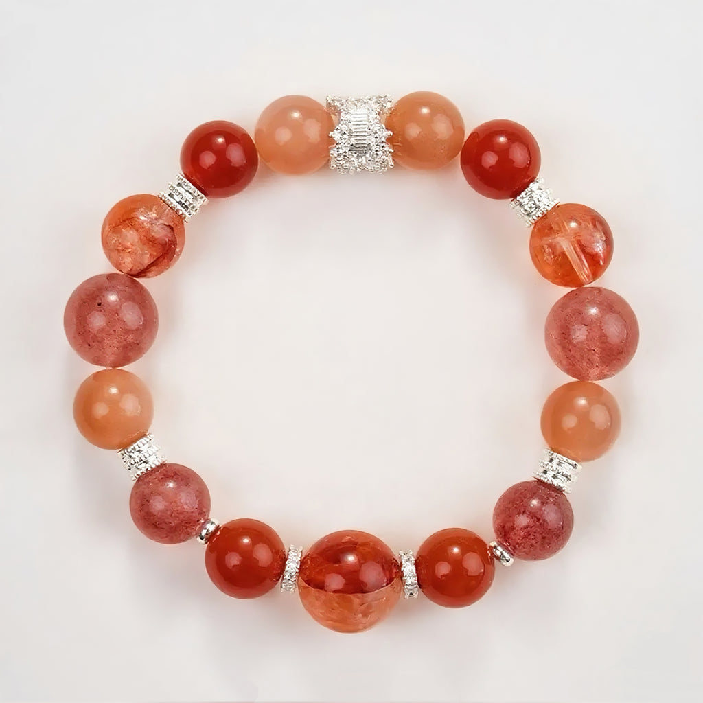 0037-Five Elements Crystal Bracelet | Fire Element