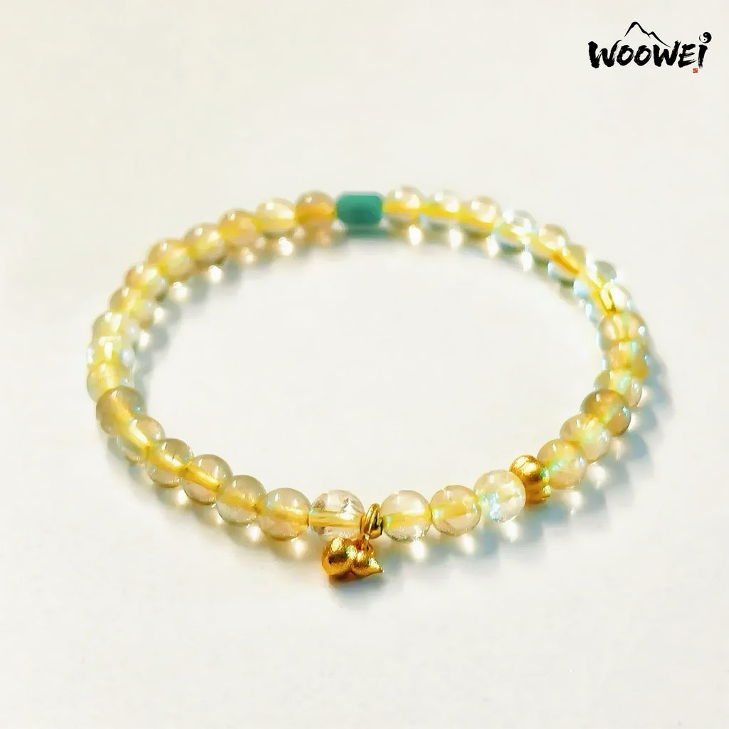 Crystal Bracelet · Golden Fortune and Wealth Attraction Crystal Bracelet (Golden Hair Crystal)