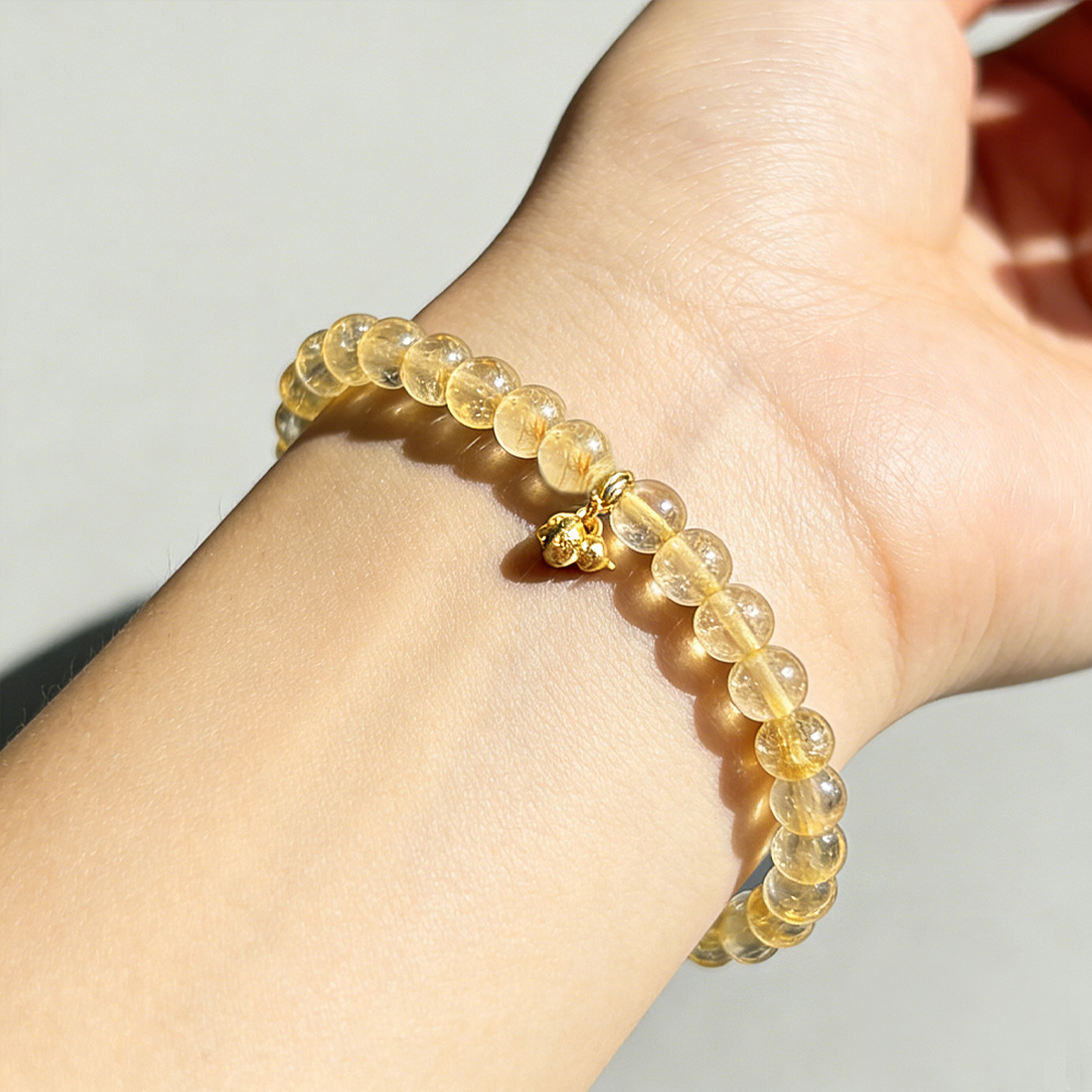 GoldStreak Wealth Crystal Bracelet