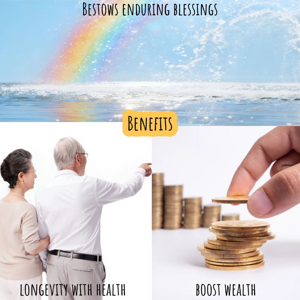 PowerLift Hair-Crystal Bracelet (Fortune • Status • Long Life)