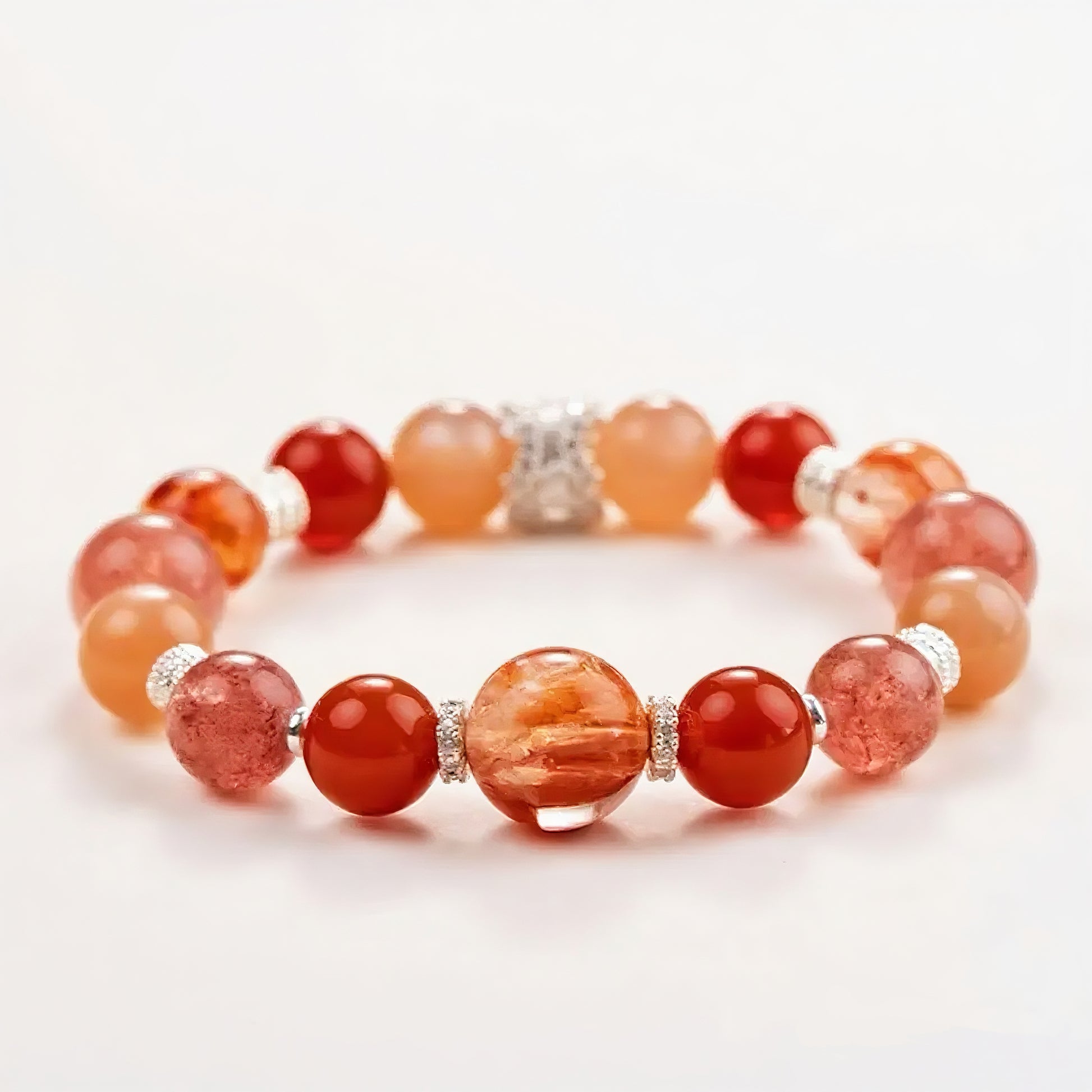 0037-Five Elements Crystal Bracelet | Fire Element