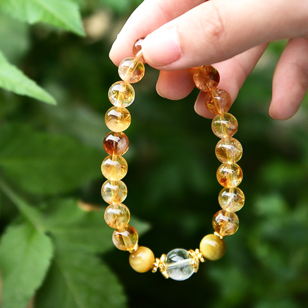 Pyramid of Prosperity Tri-Effect Citrine Bracelet