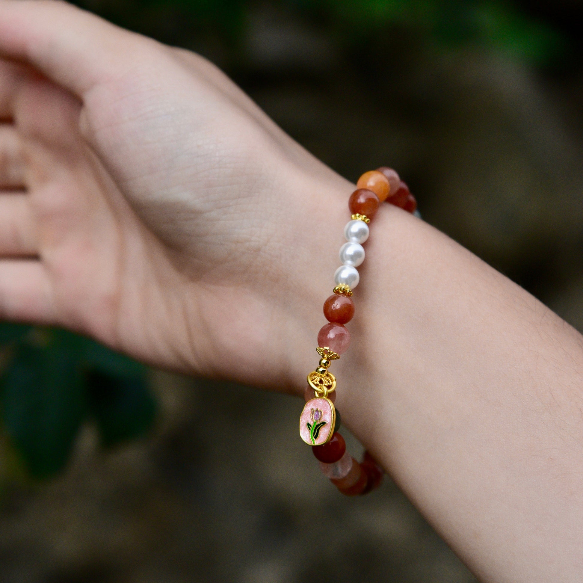 0040-Fortune, Rank, and Longevity Hair Crystal Bracelet