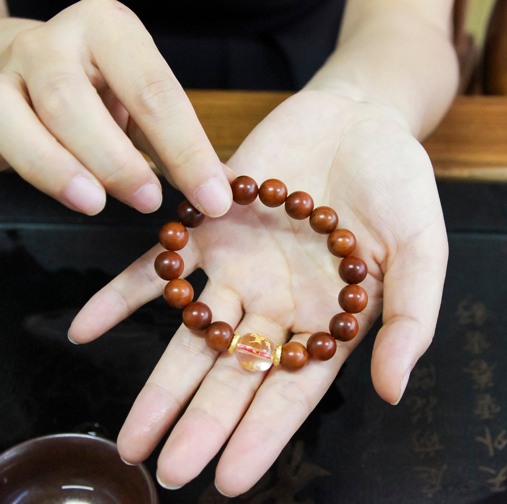 0029-Wudang Mountain Lightning-Struck Jujube Wood Bracelet