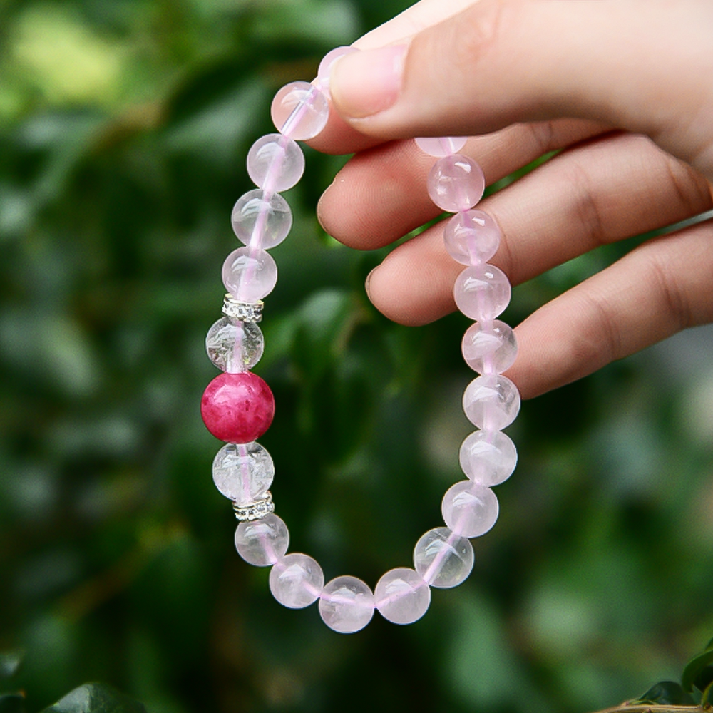 Stellar Destiny Rose Quartz Bracelet
