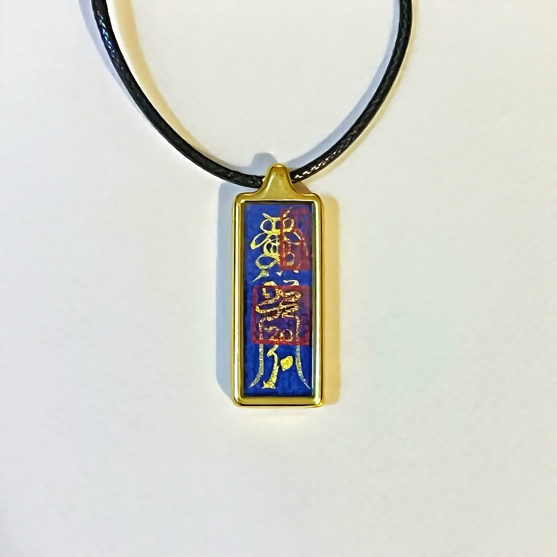0015-Wealth Flow Pendant | Hand-painted Taoist Talisman