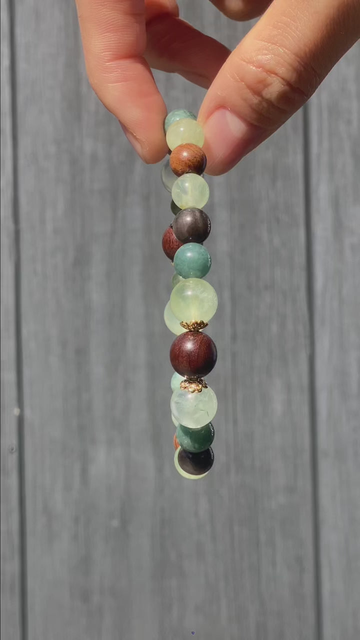 Wood-Energy Crystal Bracelet Wudang Mountain