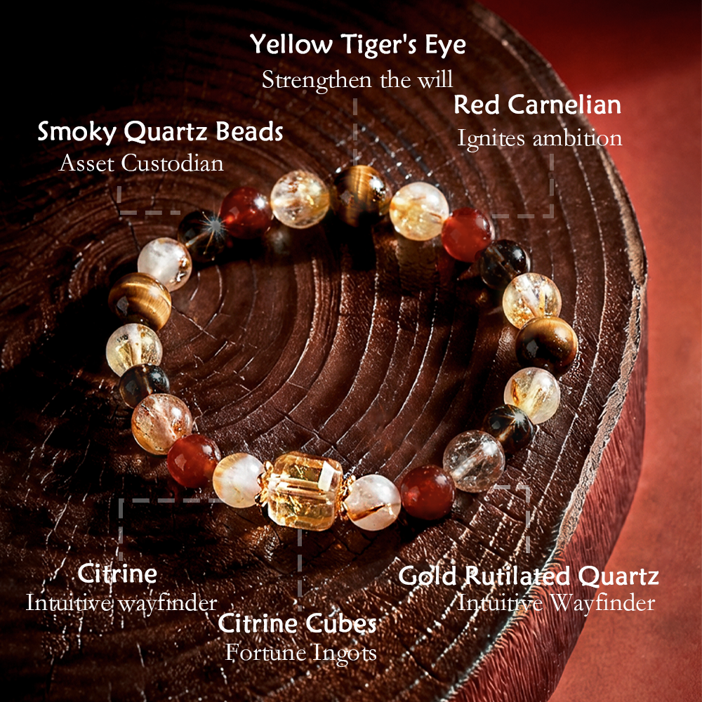 Five-Element Earth Series Crystal Bracelet