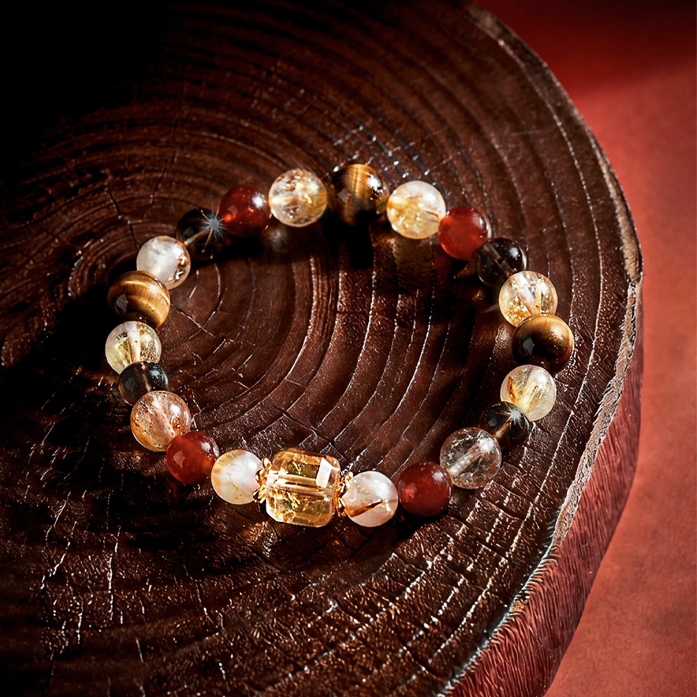 Five-Element Earth Series Crystal Bracelet
