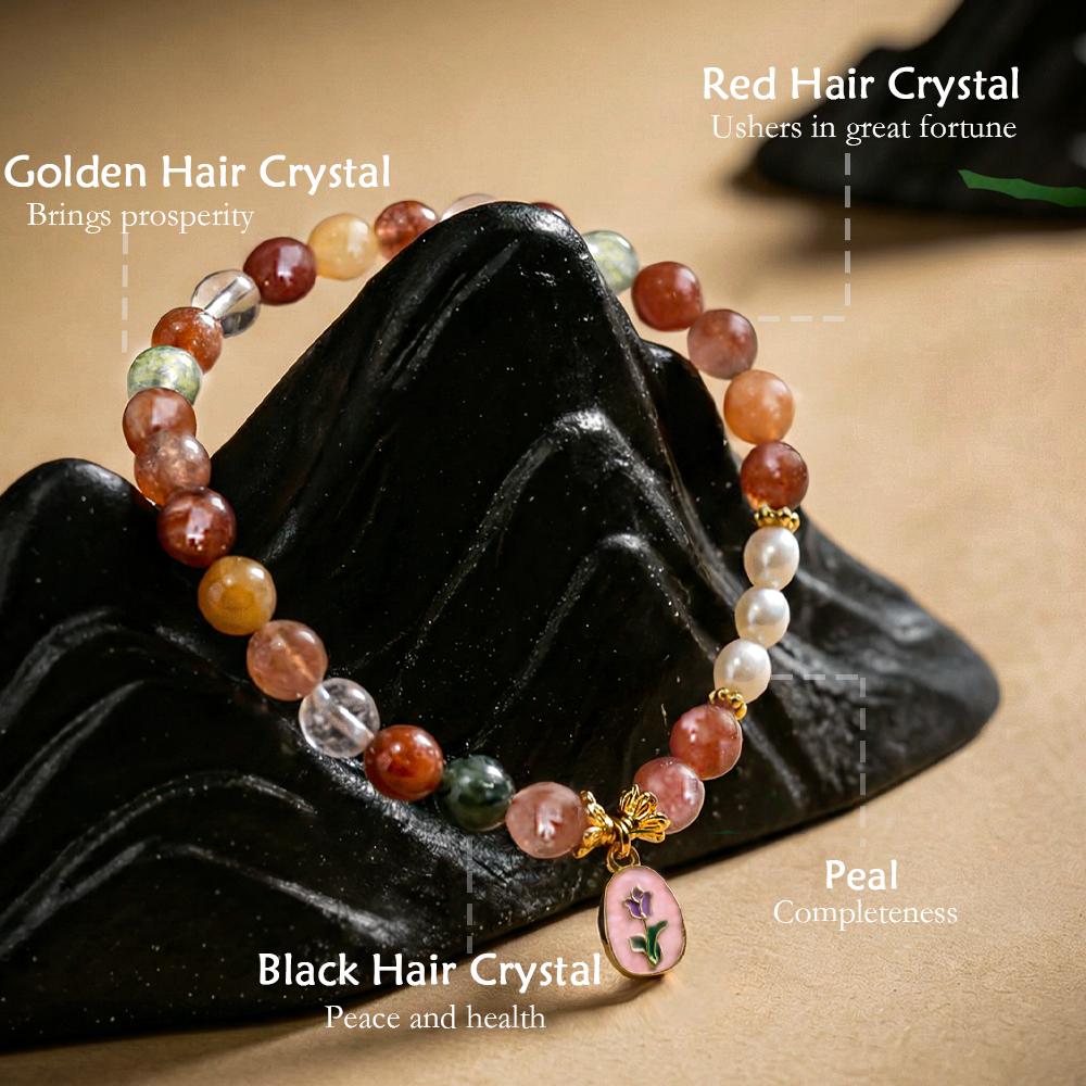 Bracelet · Fortune, Rank, and Longevity Hair Crystal