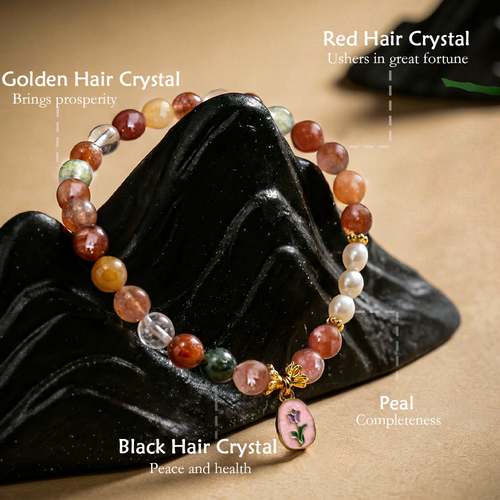 Bracelet · Fortune, Rank, and Longevity Hair Crystal