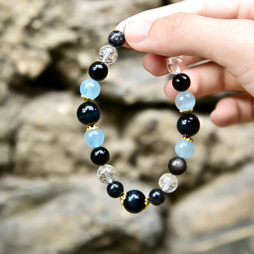 Five-Element Water Series Crystal Bracelet