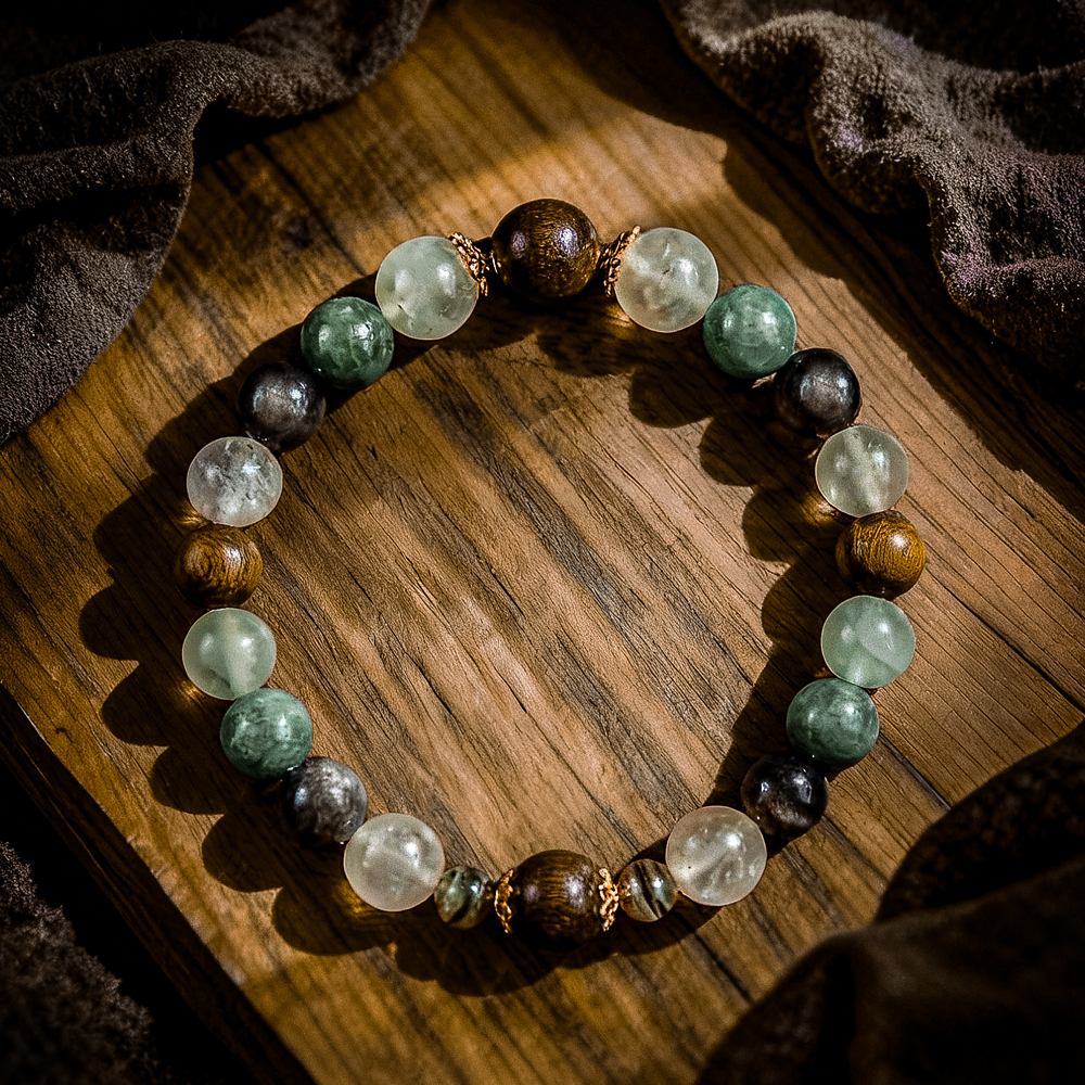 Five-Element Wood Series Crystal Bracelet