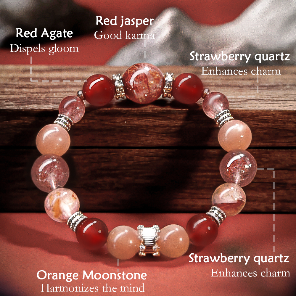 Five Elements Crystal Bracelet | Fire Element