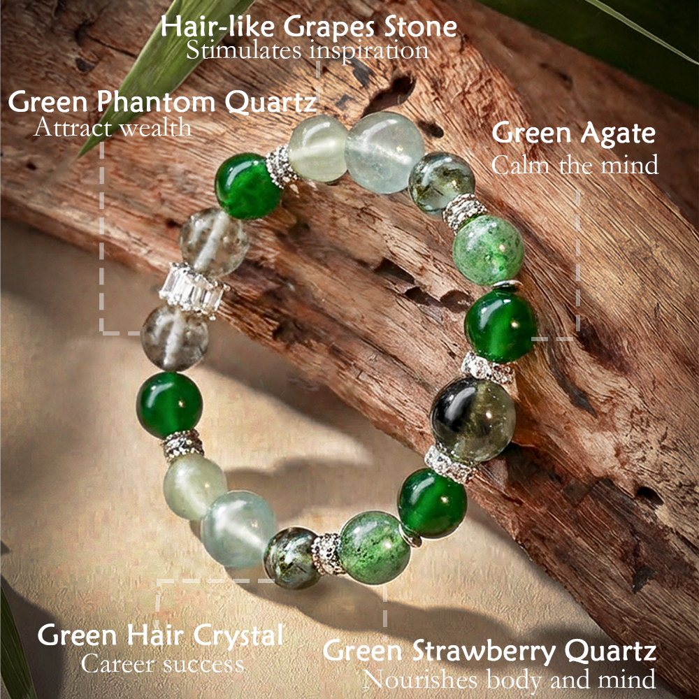 Five Elements Crystal Bracelet | Wood Element